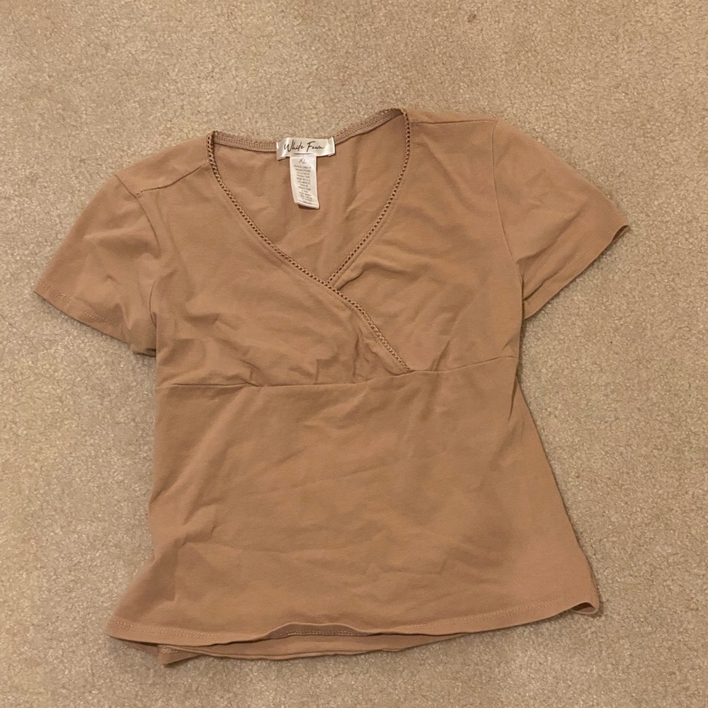 Tan crop top